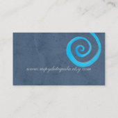 Rustikale Tafel Vintag Visitenkarte (Rückseite)