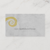 Rustikale Tafel Vintag Visitenkarte (Rückseite)