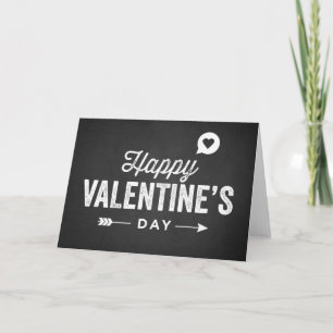 RUSTIKALE TAFELGLÜCKSKARTE ZUM VALENTINSTAG FEIERTAGSKARTE