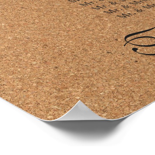 Rustikale Tafelweindecke 16 Poster (Ecke)