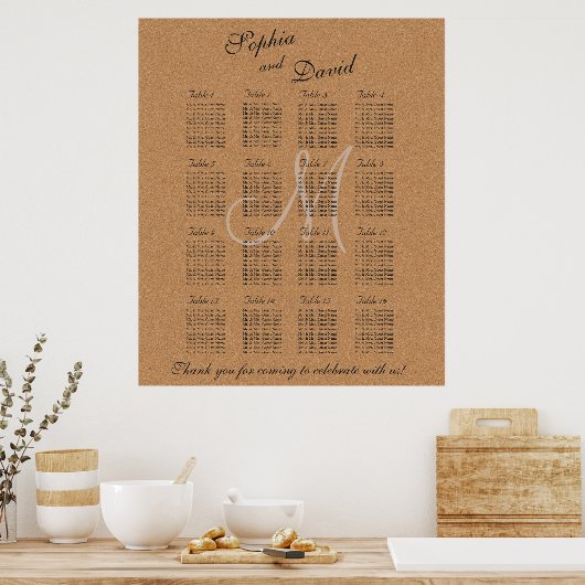 Rustikale Tafelweindecke 16 Poster (Küche)