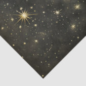 Rustikale Tallschiff Gold & Black Decoupage Seidenpapier (Ausschnitt)