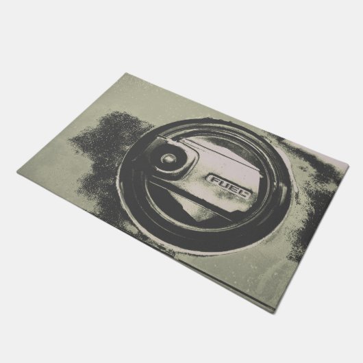 Rustikale Tank Cap Fußmatte (Schrägansicht)