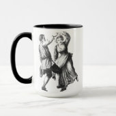 Rustikale Tanzkunst Tasse Cup (Links)