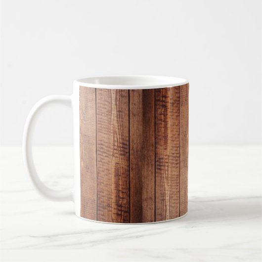 Rustikale Tasse aus Holz (Links)