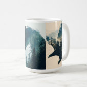 Rustikale Tasse der Waldlandschaft (VorderseiteRechts)