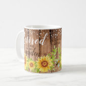 Rustikale Tasse für Blumenzettel (Vorderseite Links)