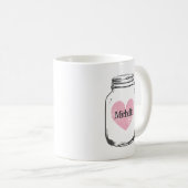 Rustikale Tasse mit dem Namen (VorderseiteRechts)