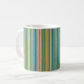 Rustikale Tasse, Stripteppiche Kaffeetasse (Vorderseite Links)