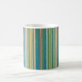 Rustikale Tasse, Stripteppiche Kaffeetasse (Mittel)