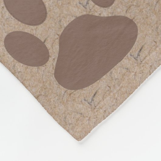 Rustikale Tatzen Fleecedecke (Ecke)