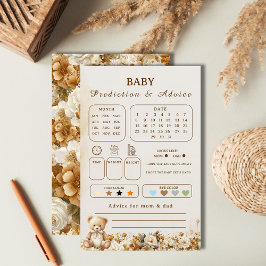 Rustikale Teddy Bear Baby Vorhersagen & Advice Dus