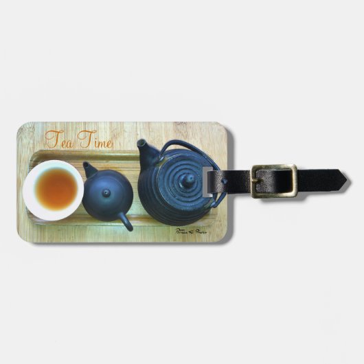 Rustikale Teebesichtigung Gepäckanhänger (Vorderseite horizontal)