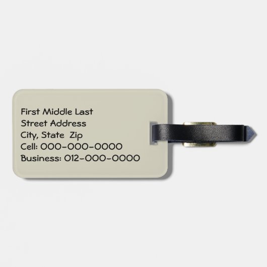 Rustikale Teebesichtigung Gepäckanhänger (Rückseite horizontal)