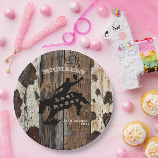 Rustikale Teller aus Holzpapier | Rodeo Bachelor W (Party)