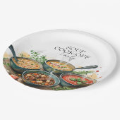 Rustikale Teller für die Suppen-Kochparty im Wasse (Schrägansicht)