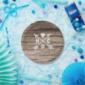 Rustikale Teller für Hochzeiten von Holz und Pfeil (Party)