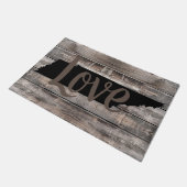 rustikale TENNESSEE-LIEBE in Skripten | Bodenmatte Fußmatte (Schrägansicht)