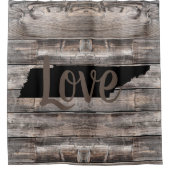 rustikale TENNESSEE-LIEBE in Skripten Duschvorhang (Vorderseite)