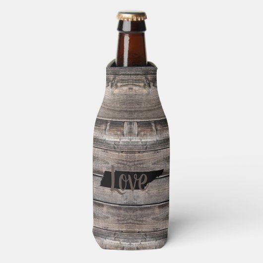 rustikale TENNESSEE-LIEBE in Skripten | Flaschenkühler (Flaschenvorderseite)