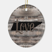 rustikale TENNESSEE-LIEBE in Skripten | Keramik Ornament (Links)