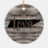 rustikale TENNESSEE-LIEBE in Skripten | Keramik Ornament (Hinten)