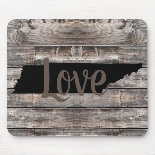rustikale TENNESSEE-LIEBE in Skripten Mousepad (Vorne)