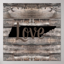 rustikale TENNESSEE-LIEBE | Poster