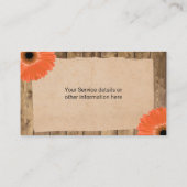 Rustikale Terminkarte (Rückseite)