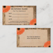 Rustikale Terminkarte (Vorne/Hinten)