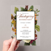 Rustikale Terracotta |Aquamarines Erntedank Acryleinladungen (Insitu (Handheld))