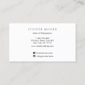 Rustikale Terracotta auf dem Boho Wasserfarbene Ab Visitenkarte (Rückseite)