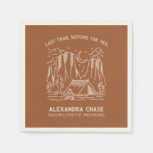 Rustikale Terracotta auf dem Monte Tamaro Serviette (Vorderseite)