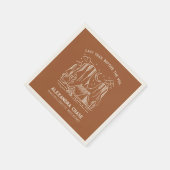 Rustikale Terracotta auf dem Monte Tamaro Serviette (Ecke)