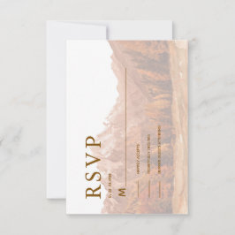 RUSTIKALE TERRACOTTA-BERG-EINFACHE ELEGANZ RSVP SAVE THE DATE