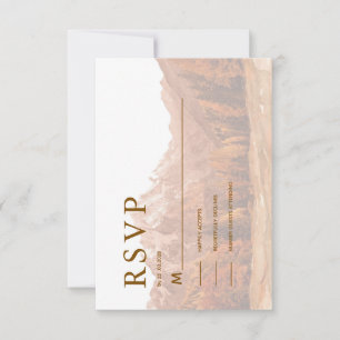 RUSTIKALE TERRACOTTA-BERG-EINFACHE ELEGANZ RSVP  SAVE THE DATE