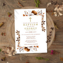 Rustikale Terracotta Boho Floral Moderne Taufe