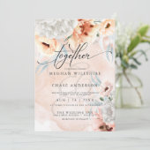 Rustikale Terracotta Einladung (Stehend Vorderseite)