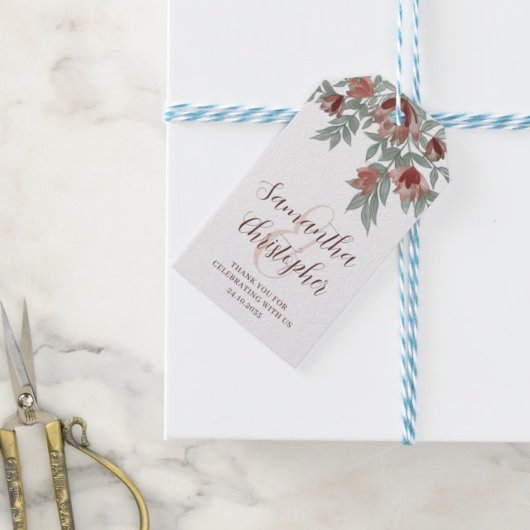 Rustikale Terracotta Gastgeschenk Hochzeit Geschenkanhänger