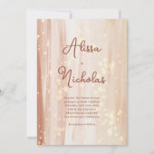 Rustikale Terracotta Gold Wasserfarbe & Skript Hoc Einladung (Vorderseite)