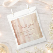 Rustikale Terracotta Gold Wasserfarbe & Skript Hoc Geschenktütchen (Ausgeschnitten)