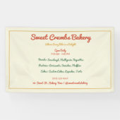 Rustikale Terracotta, grün, Senf-Gelb-Bäckerei Banner (Horizontal)