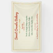 Rustikale Terracotta, grün, Senf-Gelb-Bäckerei Banner (Vertikal)