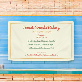 Rustikale Terracotta, grün, Senf-Gelb-Bäckerei Banner