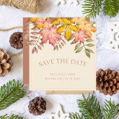 Rustikale Terracotta Herbst Herbst Leaves Wedding Save The Date