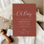 rustikale Terracotta Herbstbrause Einladung