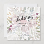 Rustikale Terracotta Hochzeit Einladung (Vorderseite)