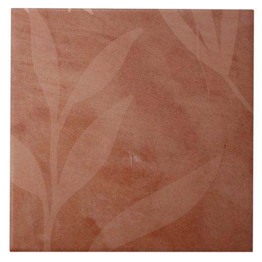 Rustikale Terracotta-Overlay-Hochzeit Fliese (Vorderseite)