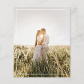 Rustikale Terracotta-Overlay-Hochzeit Flyer (Hinten)