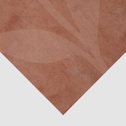 Rustikale Terracotta-Overlay-Hochzeit Seidenpapier (Detail)